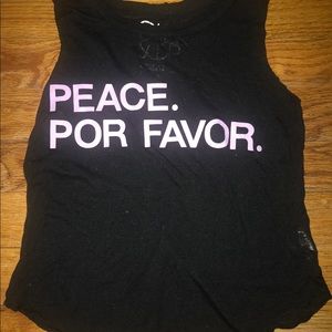 Chaser Burnout tank top sz 4t ‘peace pie favor’